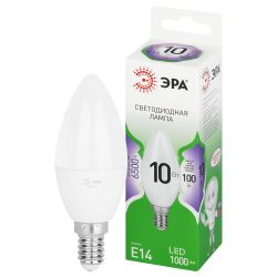 Лампа светодиодная ЭРА GREEN LINE LED B35-10W-865-E14 GL 10Вт свеча холодный свет E14 | Лампы cветодиодные Свеча (B/C)
