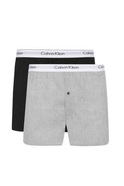 трусики-боксеры 2 шт. Calvin Klein Underwear - серый(000NB1396A)