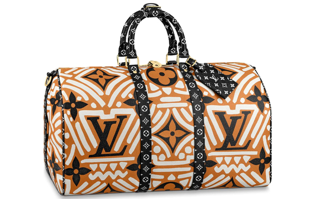 LOUIS VUITTON Crafty Keepall Bandouliere 45 Caramel/Cream