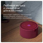 Умная колонка Яндекс Станция Мини с часами - черная