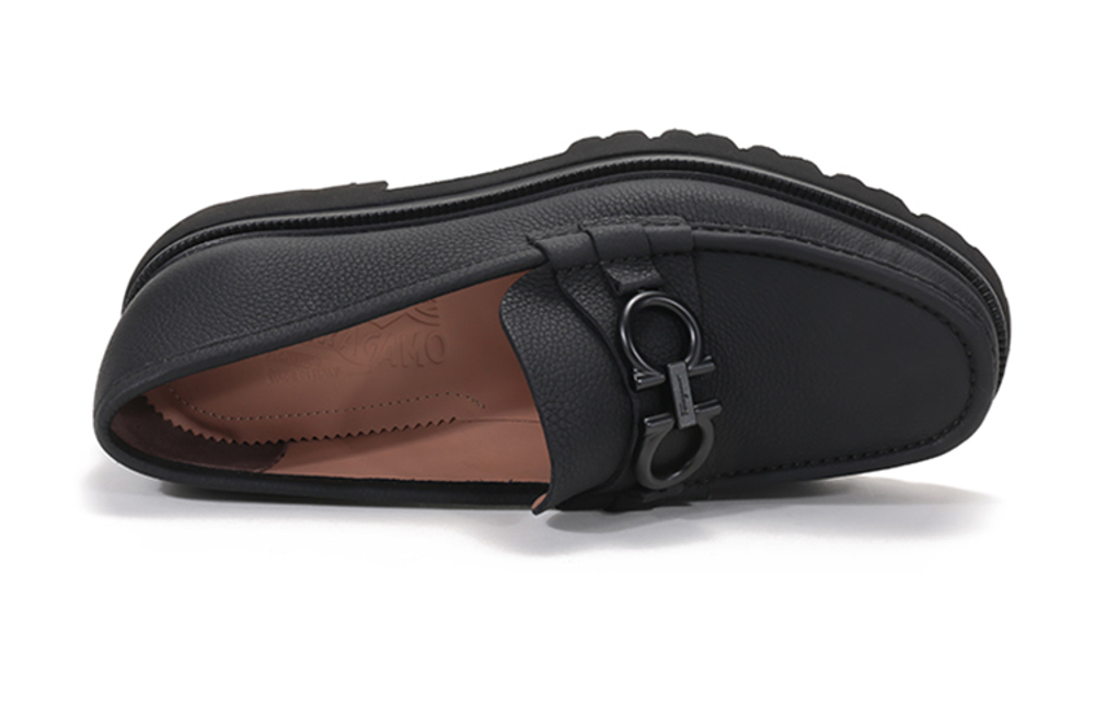 FERRAGAMO GANCINI Loafers Men"s Black