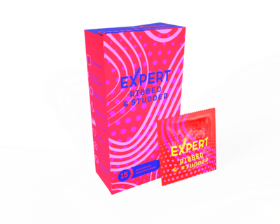 Презервативы Expert Ribbed&Studded 15шт 9410ex