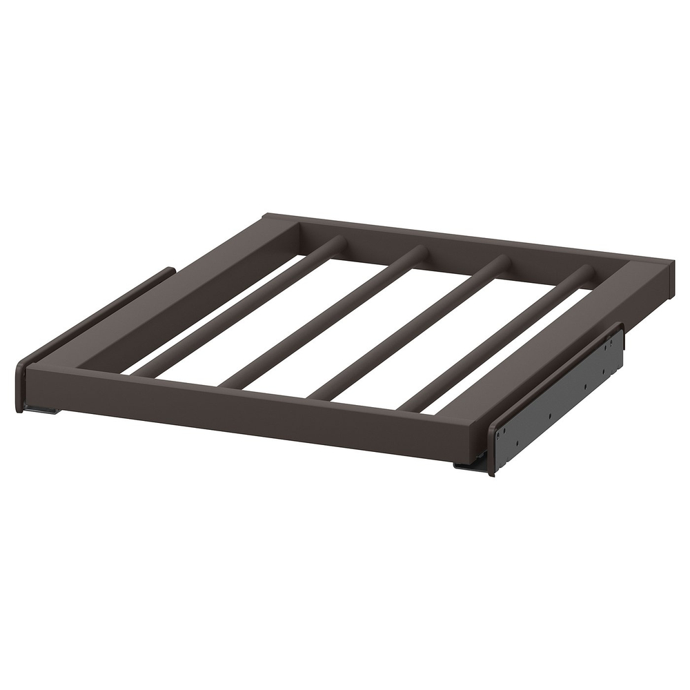 IKEA KOMPLEMENT  (ИКЕА КОМПЛЕМЕНТ)  -  Выдвижная вешалка для брюк - тёмно-серая 50x58 см