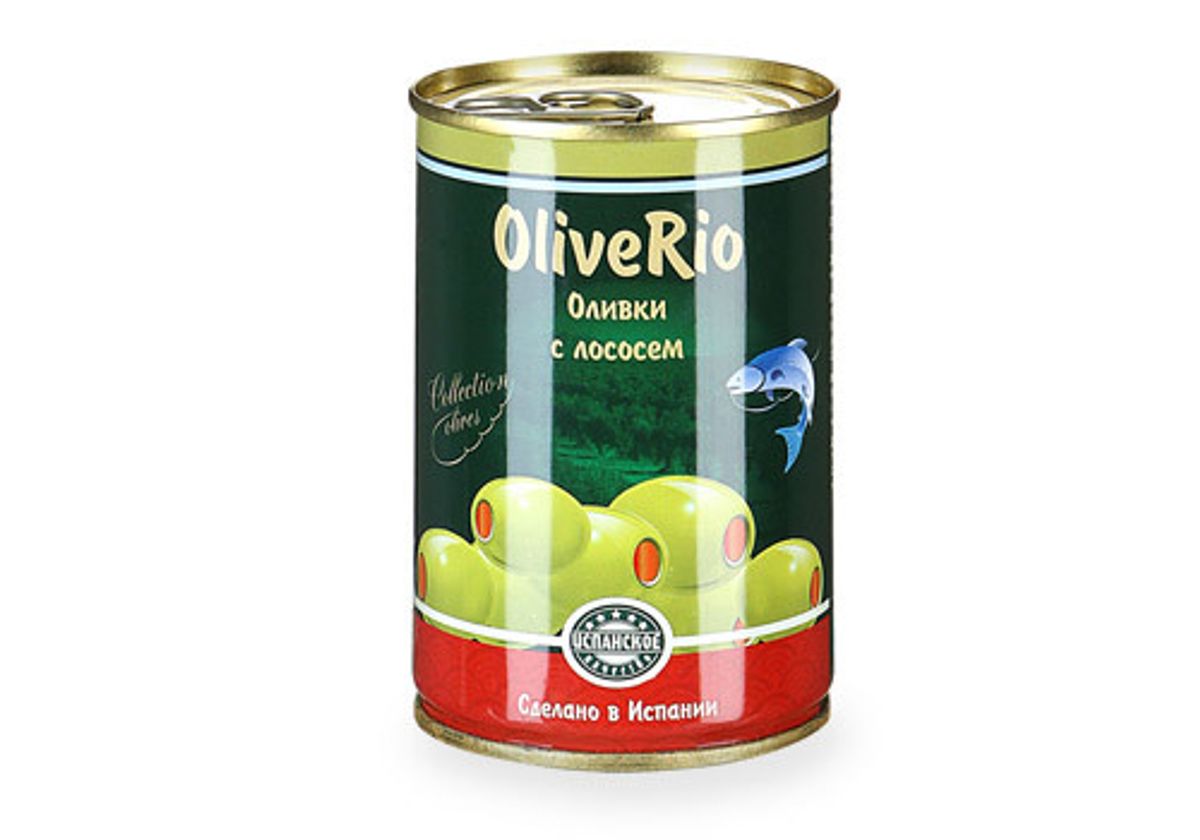 Оливки с лососем "ОливеРио", 300г