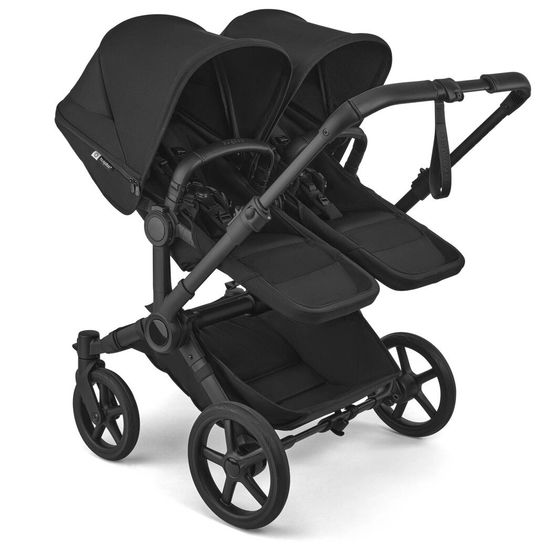Коляска для двойни Bugaboo Donkey 6 Twin 2 в 1 Black / Heritage Black