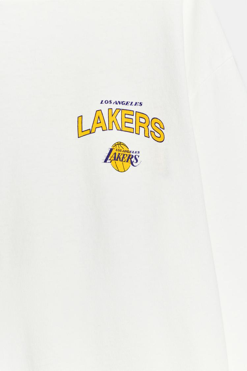 ZARA ФУТБОЛКА NBA LOS ANGELES LAKERS, БЕЛЫЙ