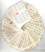 Календарики карманные 48 штук. Ленинград и Ленинградская область. 1972 - 1990 гг.
