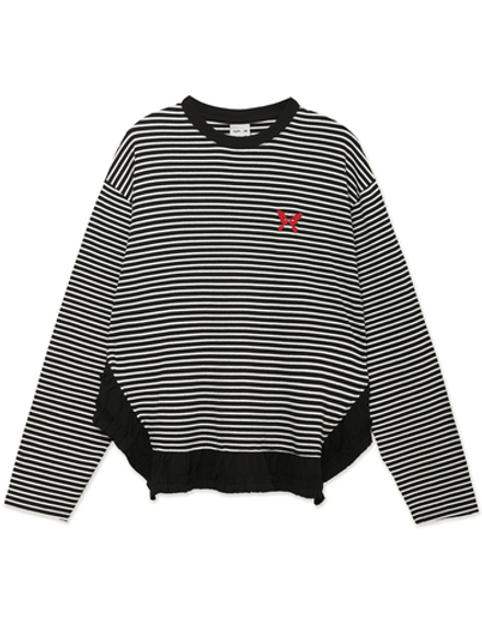 Джемпер Amass Striped Ruffle Ls Top