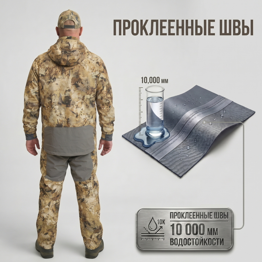 Костюм утепленный (мембранный, непромокаемый) "MARSHALL" до -15°C цвет COMB