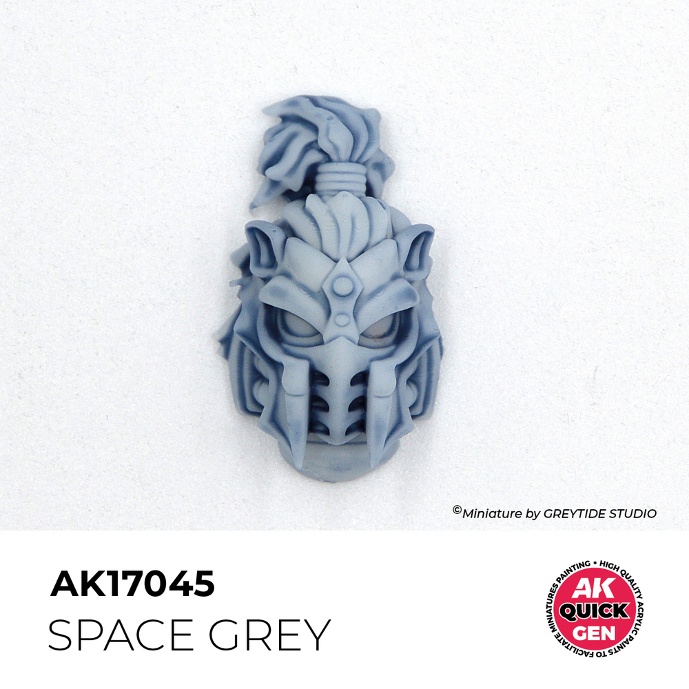AK Interactive Space Grey Quick Gen - контрастная акриловая краска, 18 мл