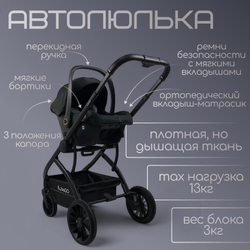 Модульная коляска BubaGO Lotta 3в1 LIMITED