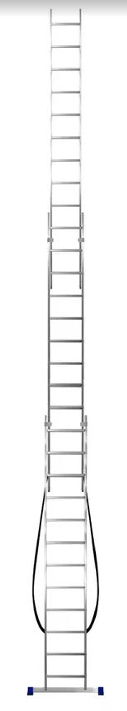 Лестница алюмин.  3секц* 12ступеней (3,42м-5,56м-7,82м) / МОНТАЖНИК