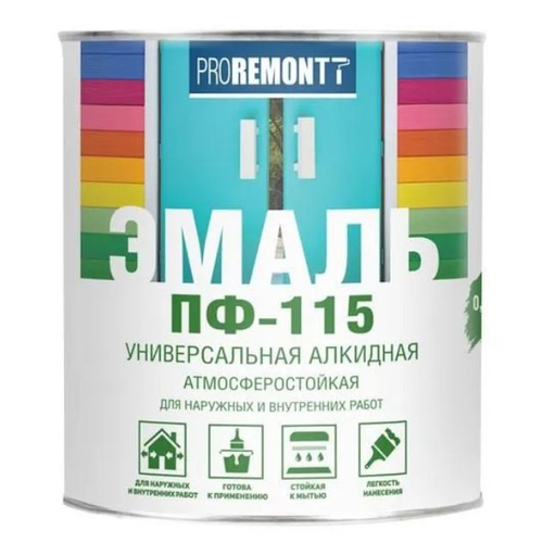 Эмаль ПФ-115 яр-зеленая  1,9кг PROREMONTТ  (Лакра)