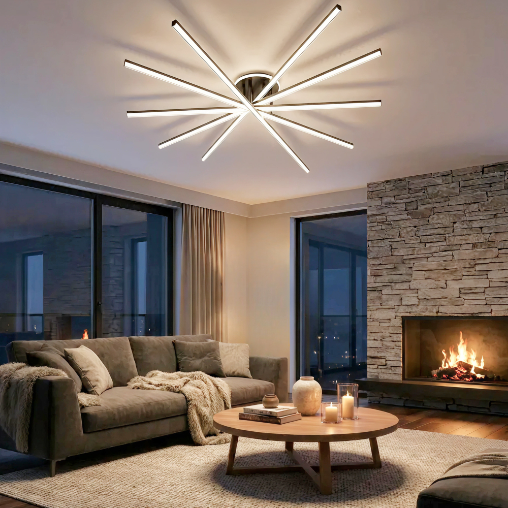 Citilux TRENT CL203651 LED Люстра с пультом Чёрная