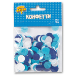 Конфетти-тишью «Круг» голубое ассорти, 10 гр