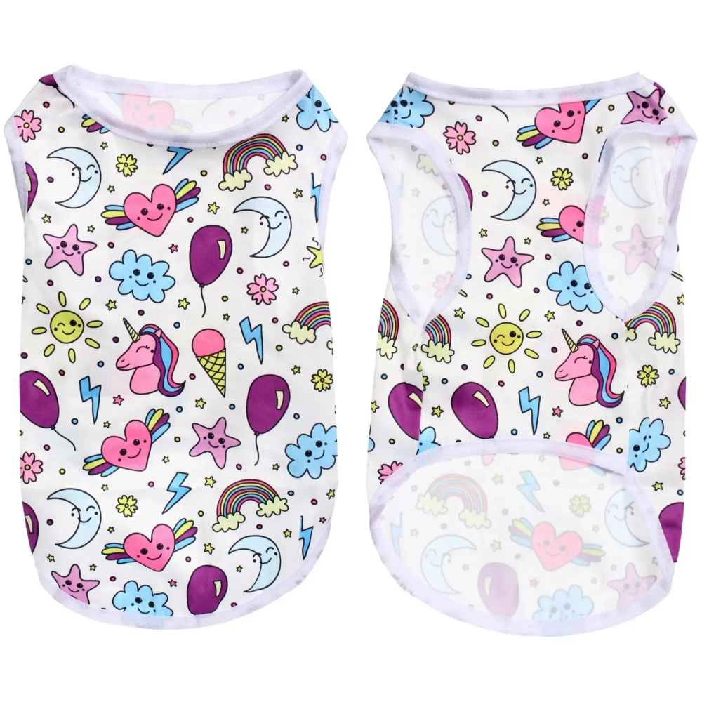 Майка для кошек и собак мелких пород «БРО на стиле», яркая радуга, размер S (длина спинки 26см, объем груди 32см, от 2 до 4кг)