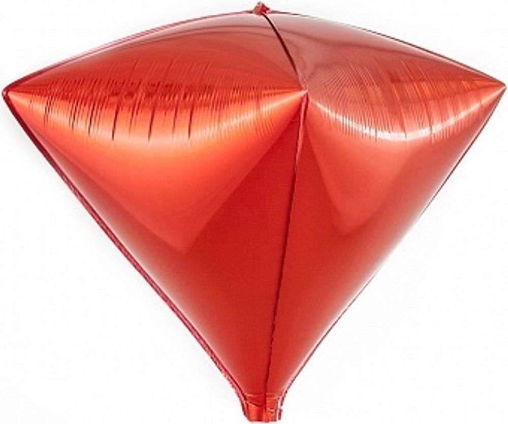 Шар 3D (24''/61 см) Алмаз Красный
