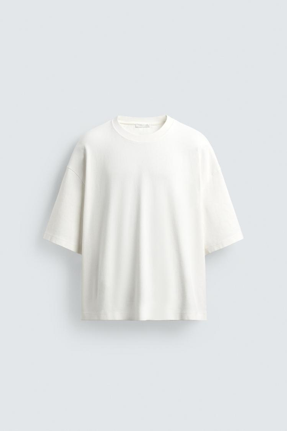 ZARA ТОЛСТОВКА BOXY FIT С РЕЛЬЕФНЫМ УЗОРОМ, СВЕТЛО-БЕЖЕВЫЙ