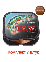 леска рыболовная T.F.W. 0,40mm 100m, 3 штуки