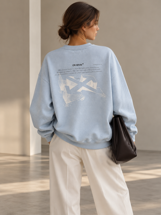 Хлопковый свитшот Off-White, S