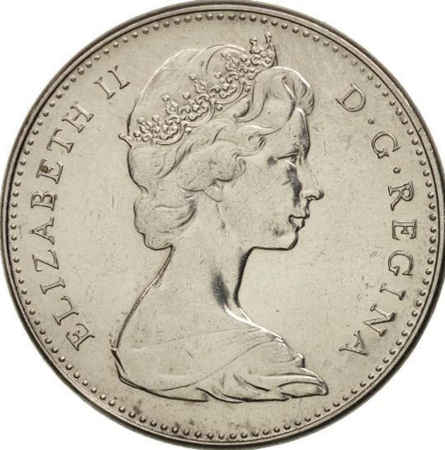 5 центов "100 лет конфедерации. Заяц" UNC 1967