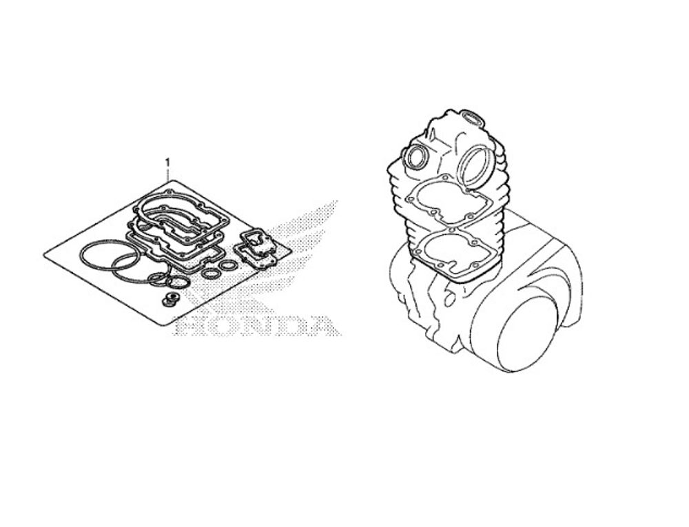 06111-KYJ-900 (06111-KYJ-901) (06111-KYJ-902). GASKET KIT A