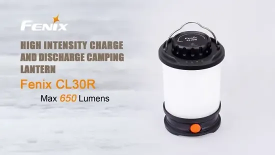 Фонарь FENIX Мод. CL30R черный (650лм-35м)(светодиод: белые)(412г)