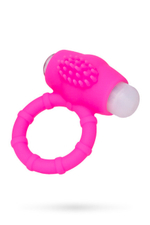 Эрекционное кольцо с клиторальным стимулятором A-Toys (Цвет: розовый)
