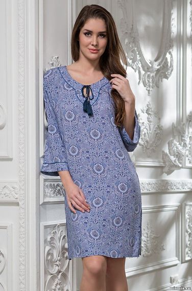 Туника женская из вискозы короткая с длинным рукавом MIA-Amore LIA ЛИЯ 6437