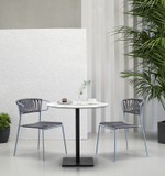Стул плетеный Scab Design Lisa Filo, голубой, антрацит