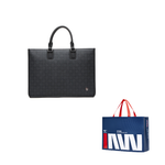 SEPTWOLVES Cow Leather Briefcase QPL Regular Unisex Black