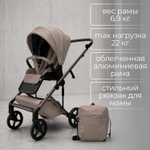 Коляска детская Bubago Viena 3в1 арт BG 213-1 цвет Бежевый