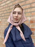 Косынка из экокожи кожаная женская