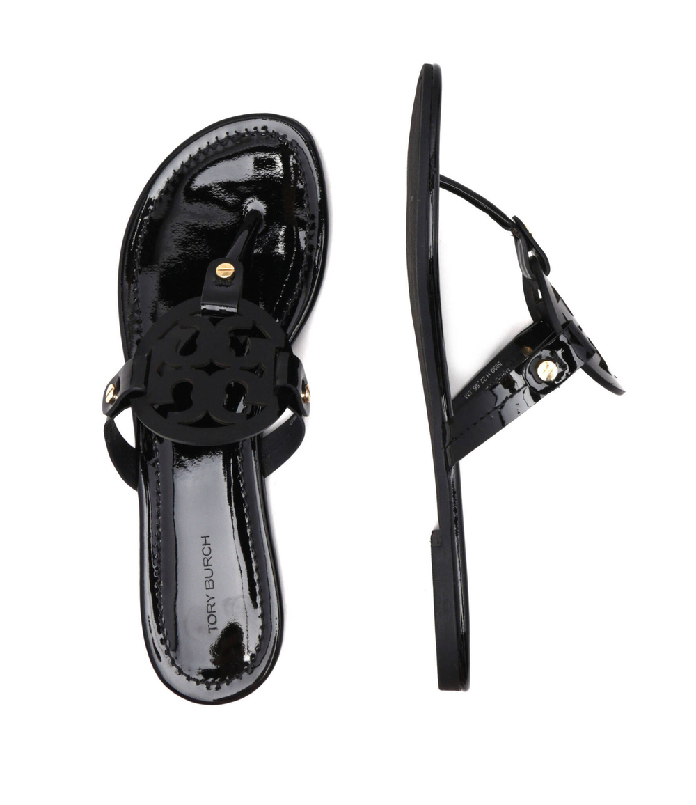 кожаное вьетнамки miller perfect TORY BURCH - черный(11743)