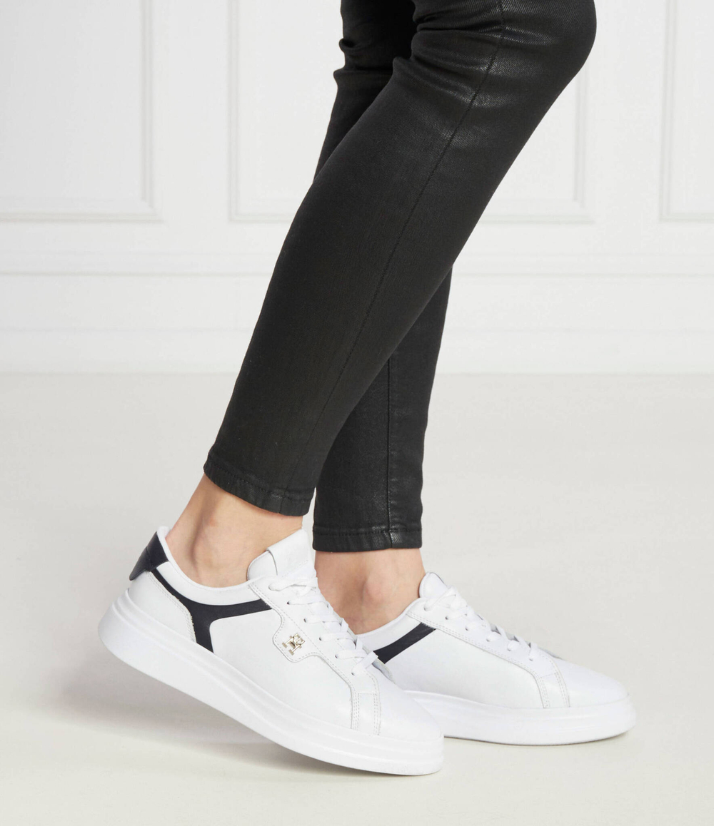 Кожаные кроссовки pointy court Tommy Hilfiger - белый(FW0FW07460)