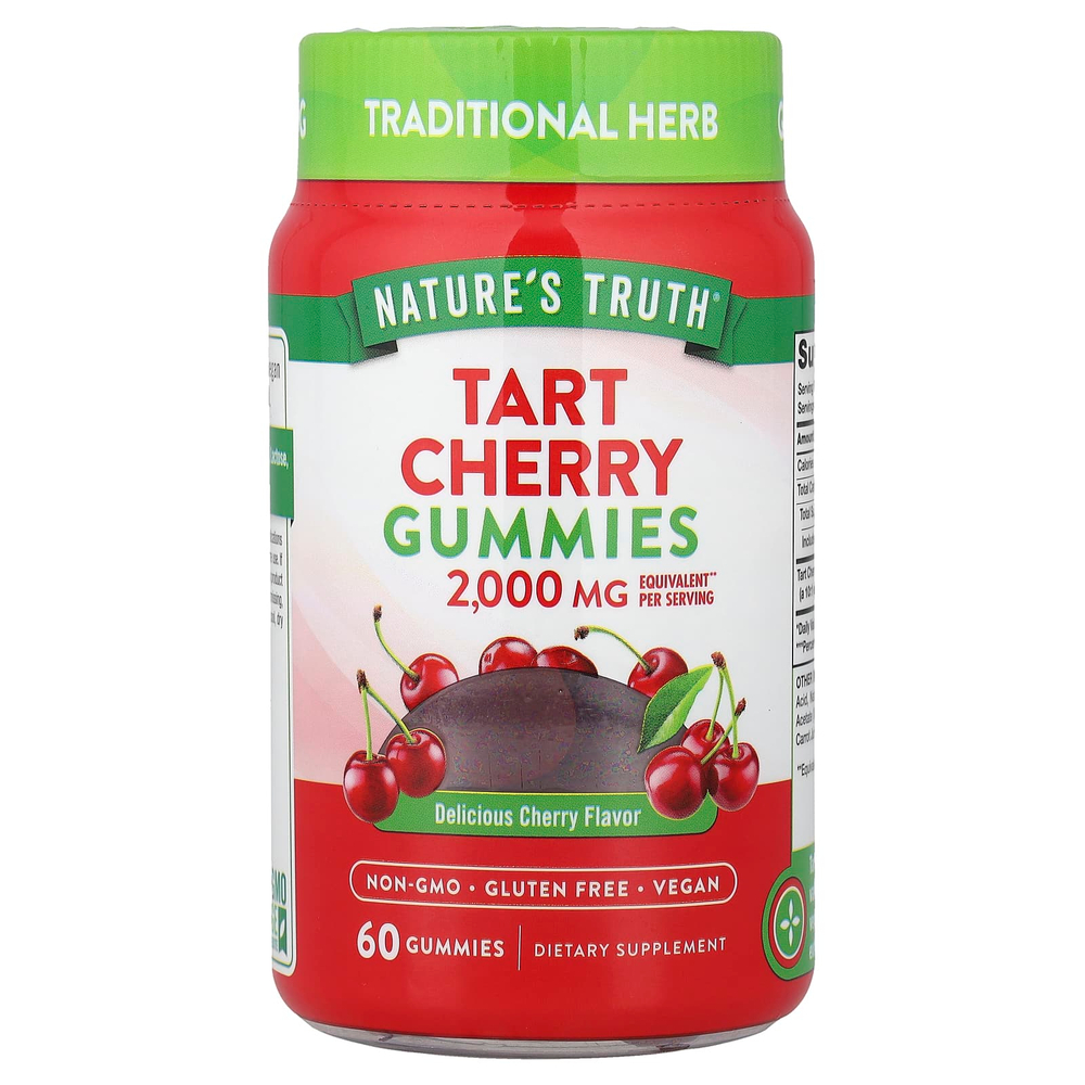 Nature's Truth, жевательные таблетки с вишней, со вкусом вишни, 60 жевательных таблеток (1000 мг в 1 жевательной таблетке)