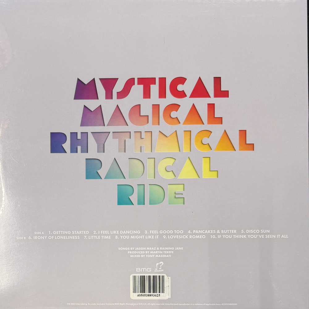 Jason Mraz ‎– Mystical Magical Rhythmical Radical Ride (Европа 2023г.) Blue Т