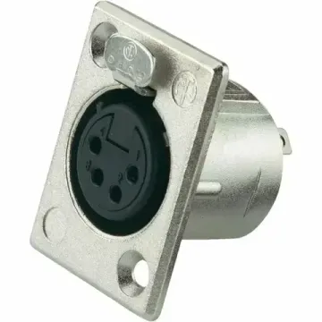 Neutrik NC4FP-1 панельный разъем XLR female 4 контакта