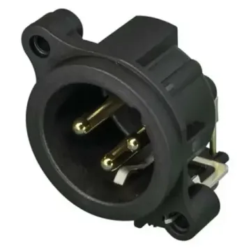 Neutrik NC3MAH панельный разъем XLR male, горизонт. установка на ПП