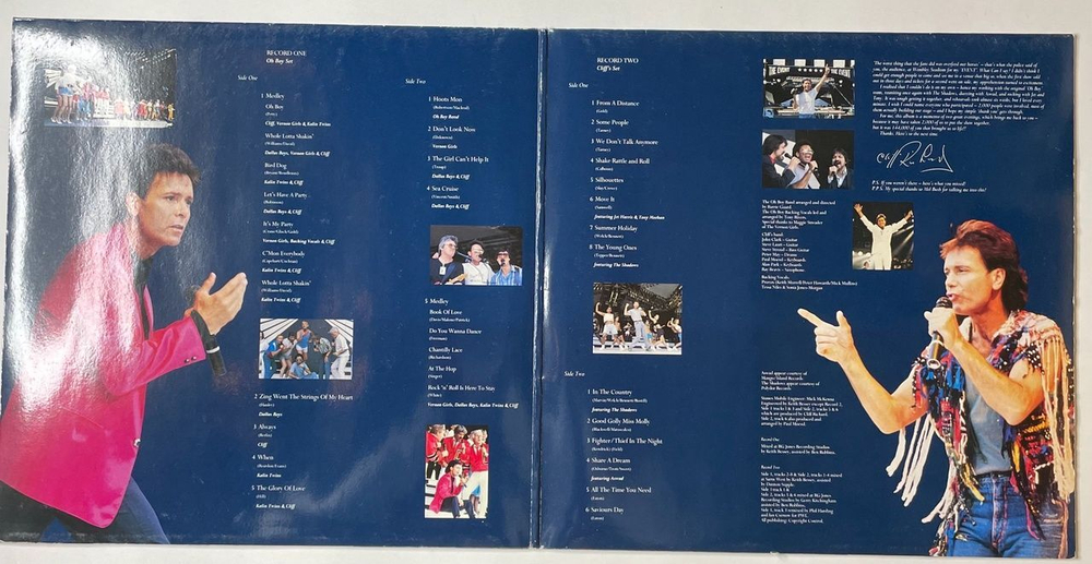 Винтажная виниловая пластинка LP Cliff Richard From A Distance The Event (Germany 1990)