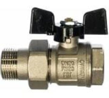 Кран шаровый  3/4" американка г/ш бабочка