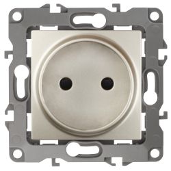 Розетка ЭРА Серия 12 12-2105-04 2P 16A-250В IP20 шампань | Эра 12