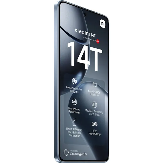 Смартфон Xiaomi 14T Pro 12 ГБ | 256 ГБ («Титановый Синий» | Titan Blue) (версия Global)