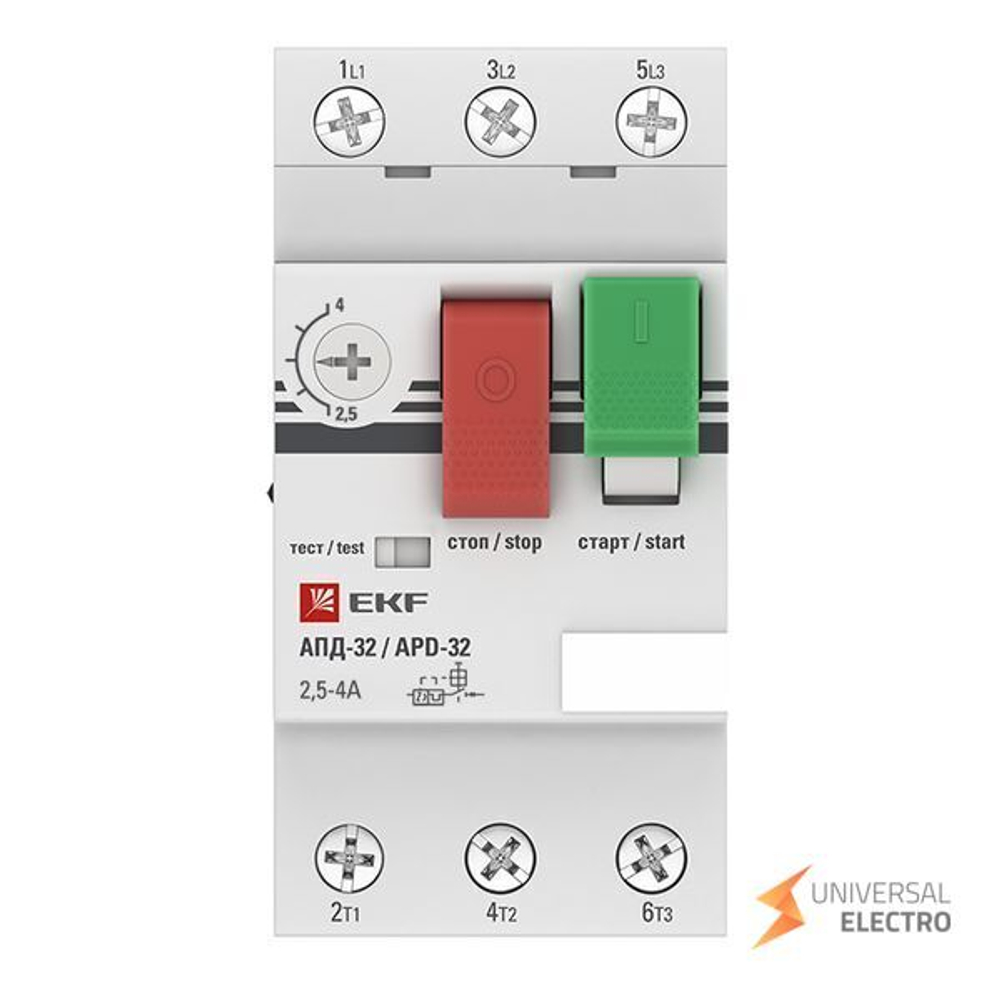 Автомат пуска двигателя АПД-32 2,5-4А EKF PROxima
