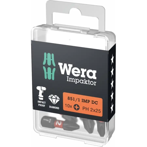 Насадки PH3x25 мм DC Impaktor WERA 05057617001