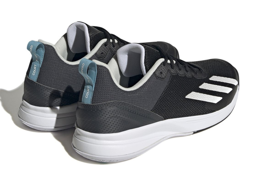 Мужские кроссовки теннисные Adidas Court Flash Speed - белый, черный