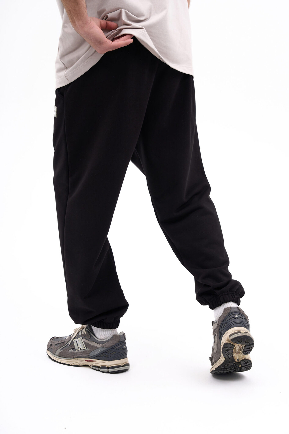 Трикотажные брюки KUL'TURA Oversize Basic Чёрный