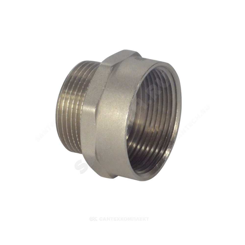 Переход латунь никель Ду 40х25 (1"х1 1/2") ВР/НР SantechSystems