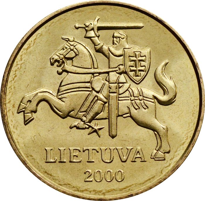 50 центов 2000 Литва UNC