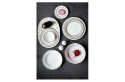 Тарелка суповая 23см Noritake Царский дворец с платиновым кантом